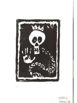 Linogravure Snake king (édition limitée)