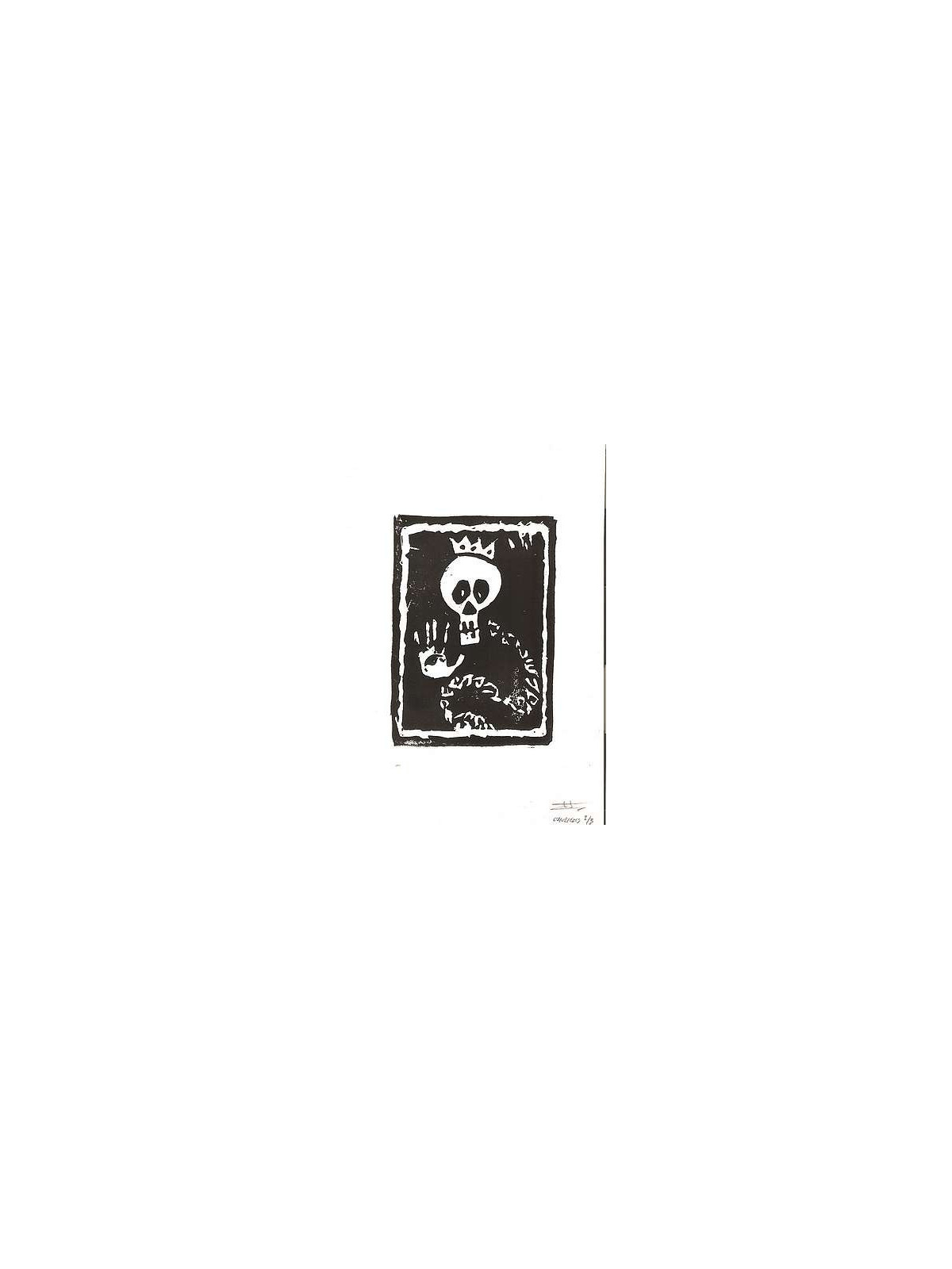 Linogravure Snake king (édition limitée)