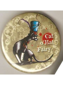 Badge Hélène Larbaigt : Cat o’hat fairy