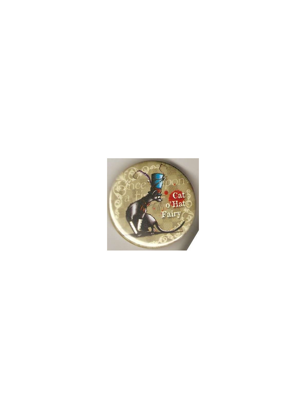 Badge Hélène Larbaigt : Cat o’hat fairy