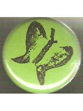 Badge vert papillon