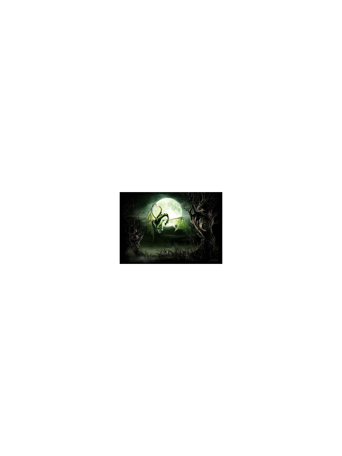 Carte postale Dragon lune