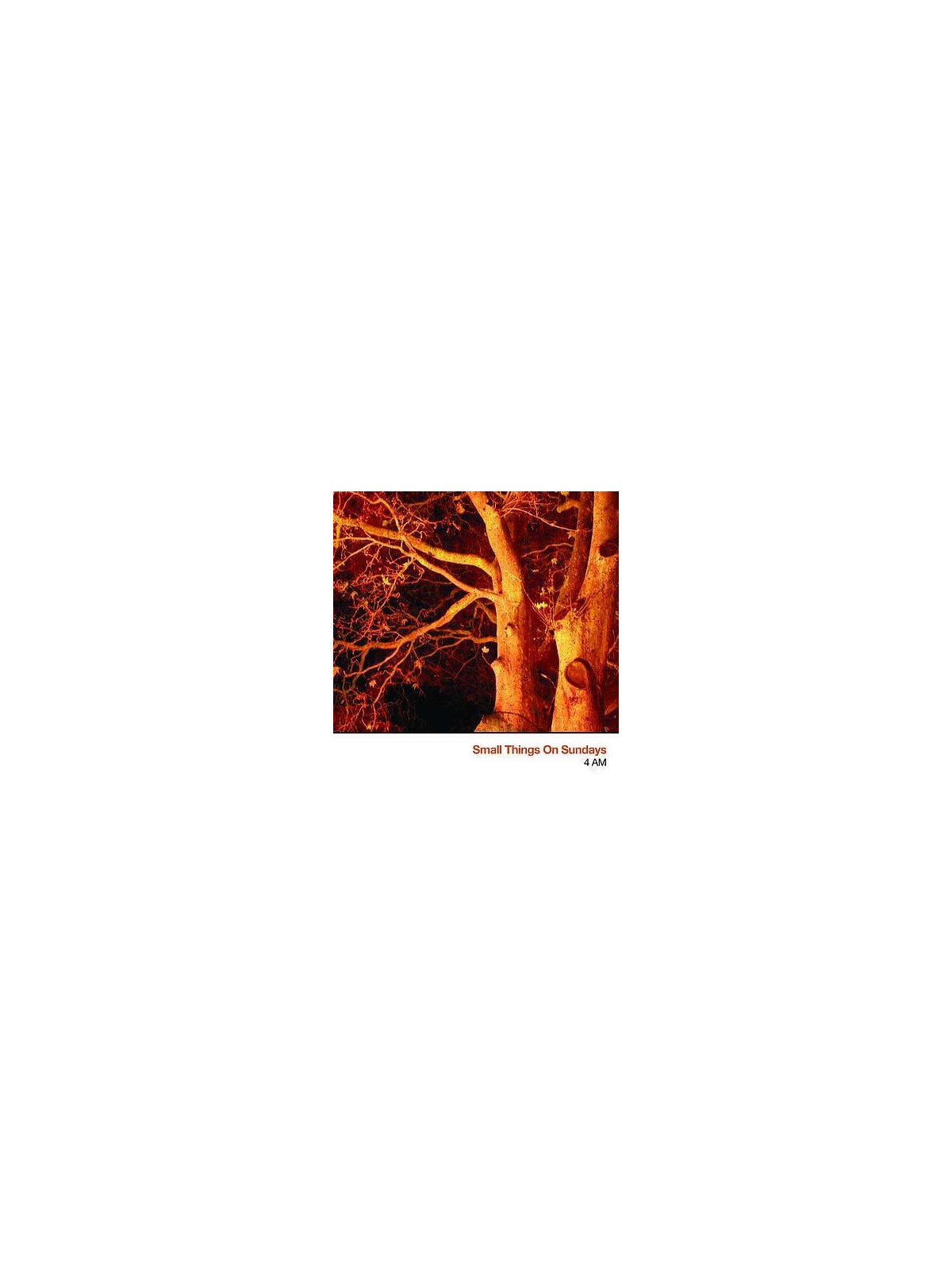 4 AM (Ltd edition CDr)