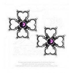 Paire de boucles d’oreilles Elisabethan cross