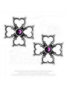 Paire de boucles d’oreilles Elisabethan cross