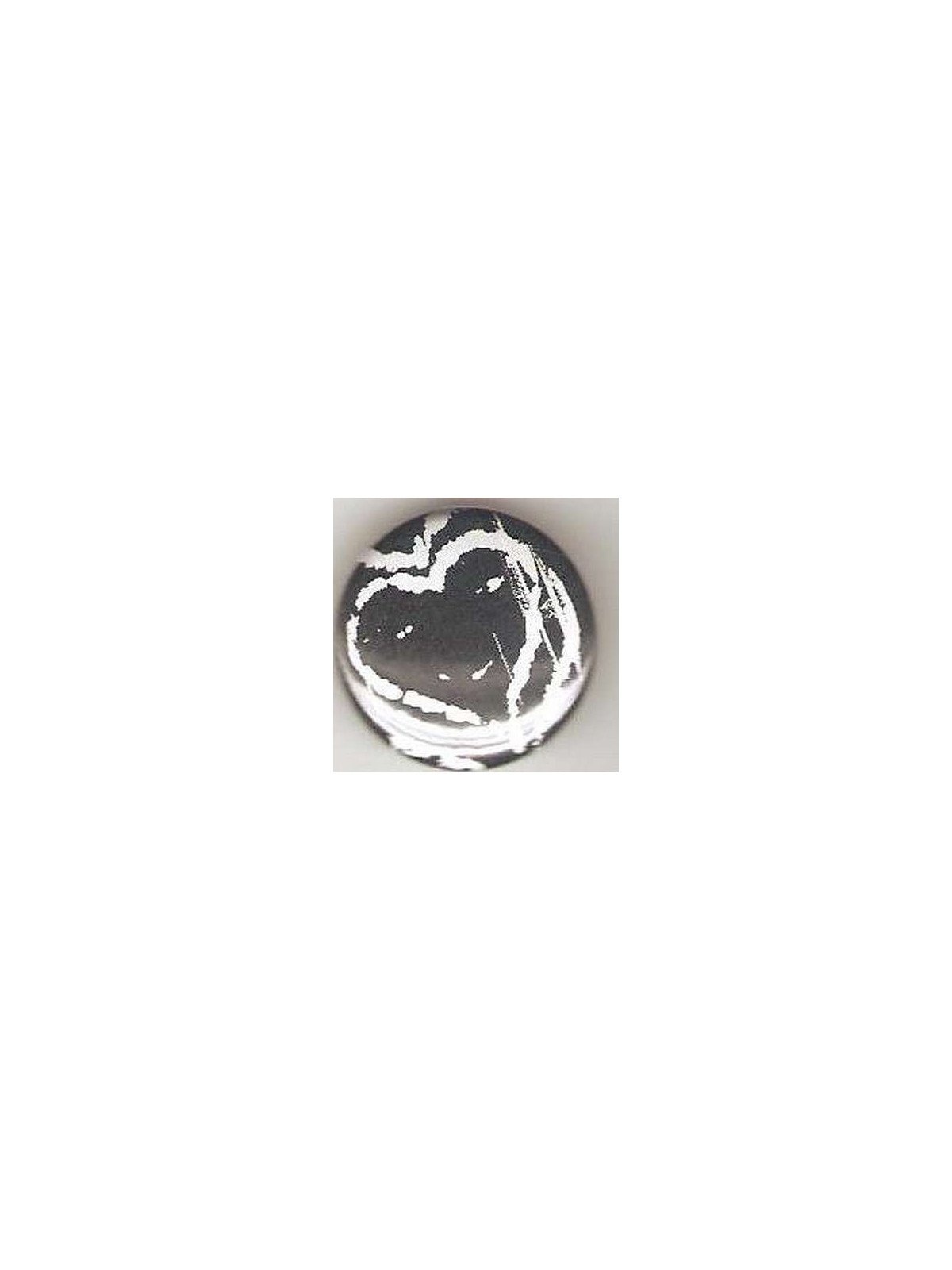 Badge cœur noir