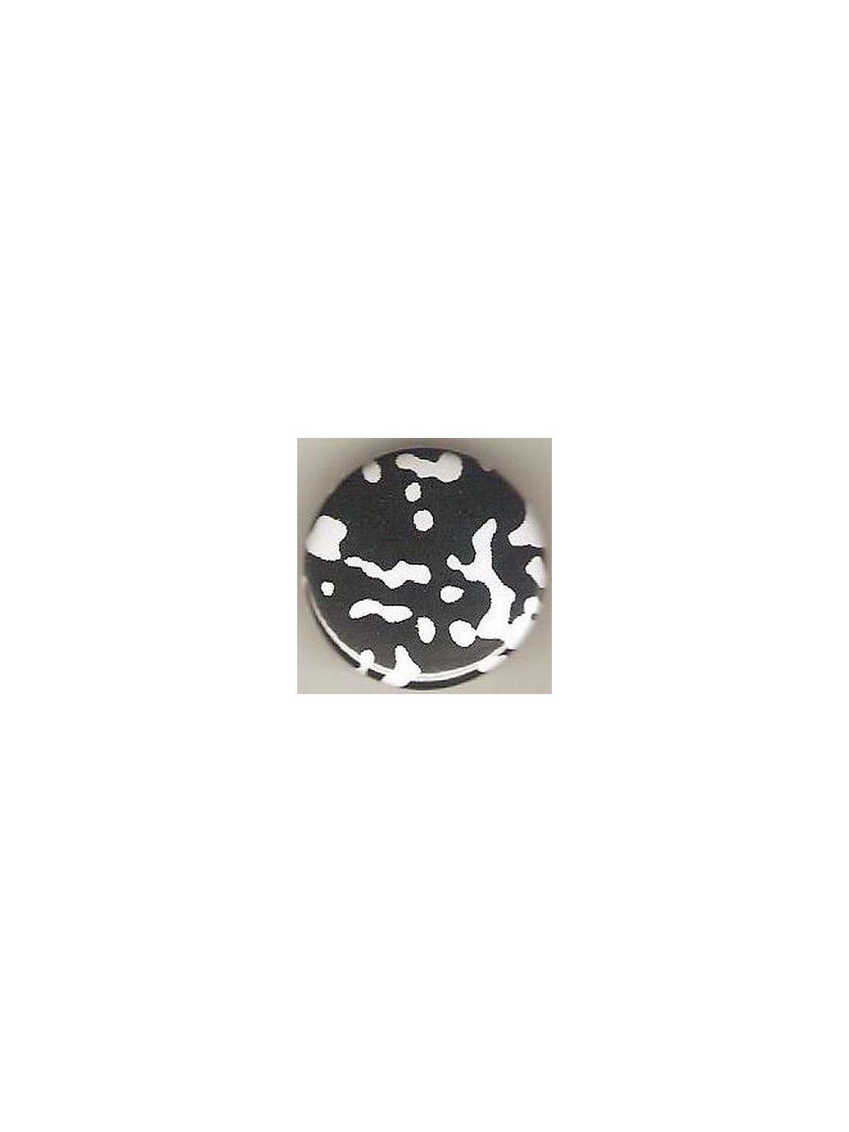 Badge tacheté noir et blanc