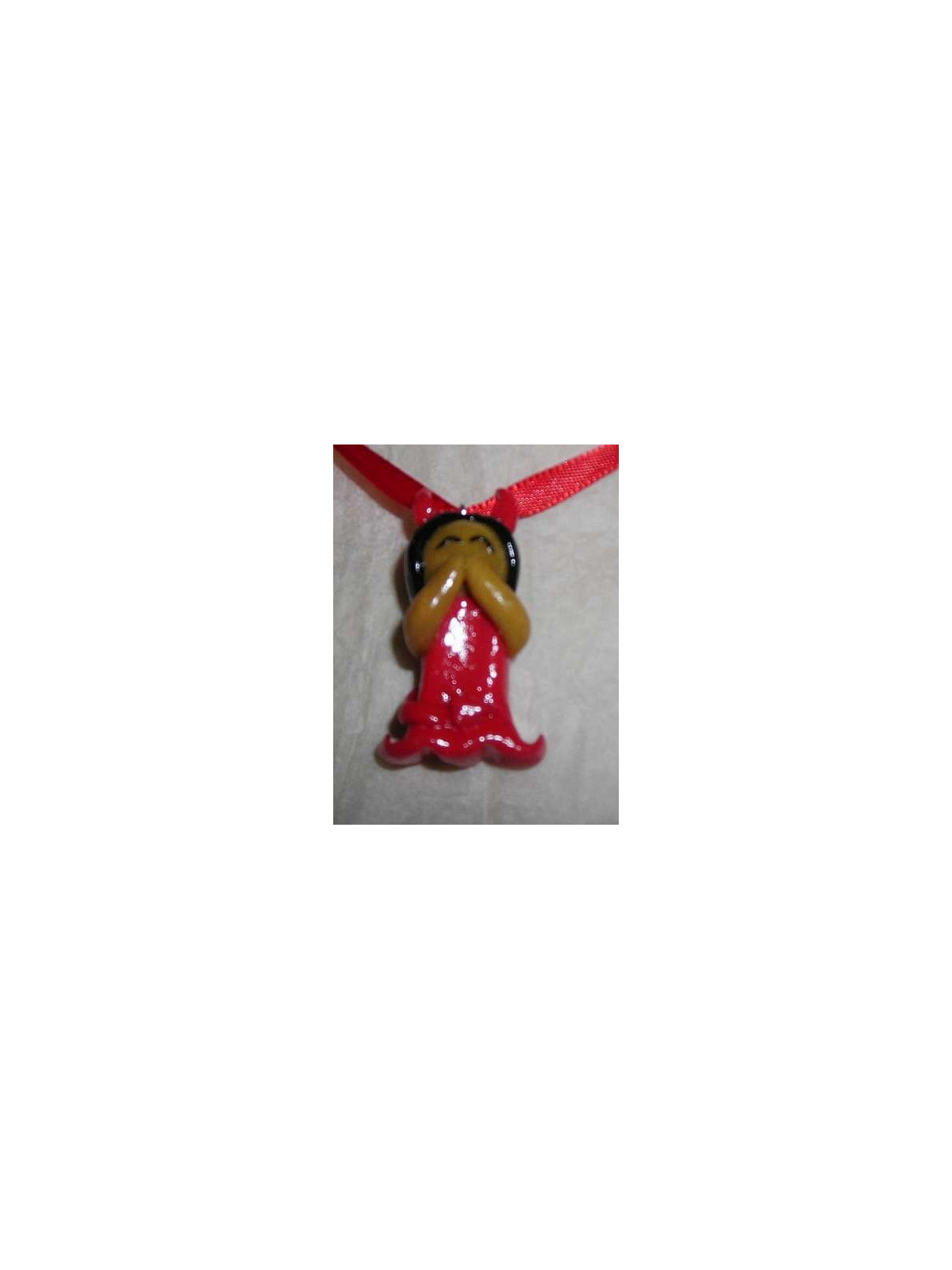 Collier Diablesse rouge et noire