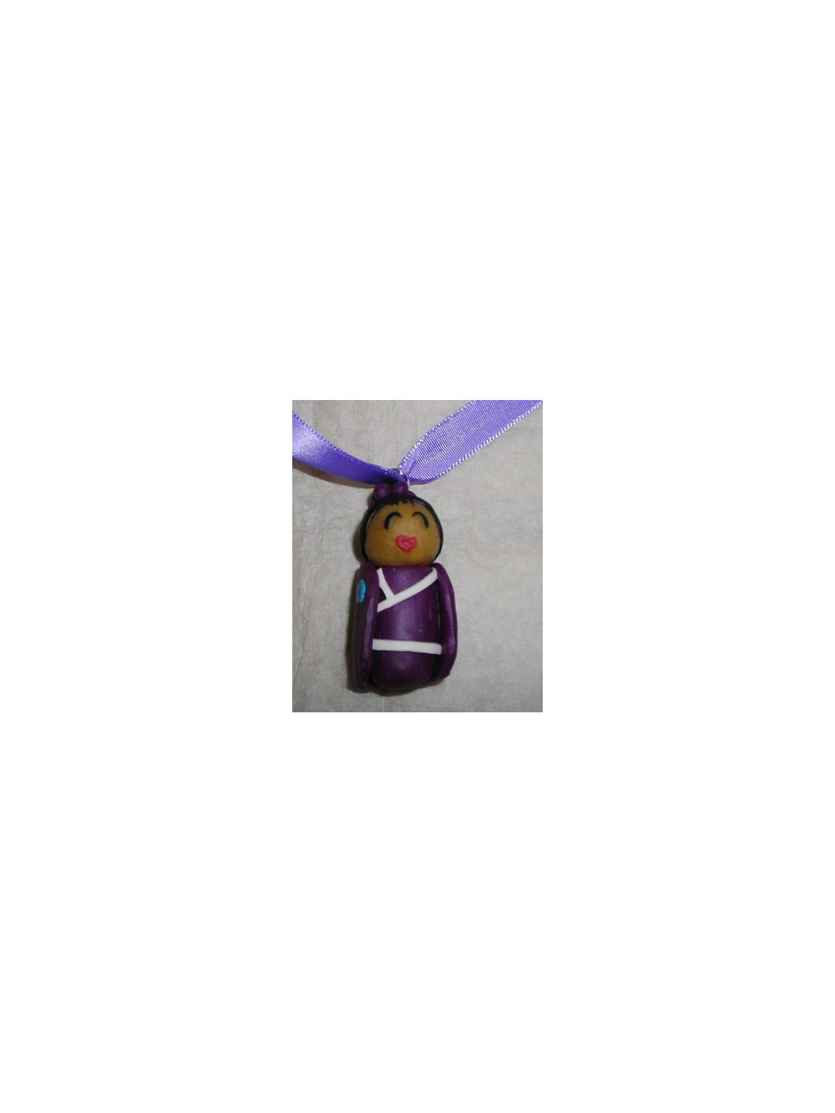 Collier Femme en kimono violet