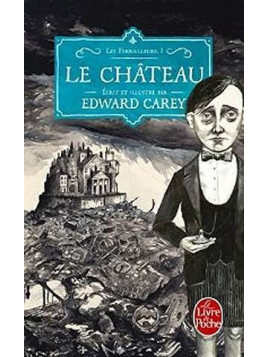 le livre de Edward Carey : Les ferrailleurs 1 : le château est en stock à ciel rouge, librairie à dijon