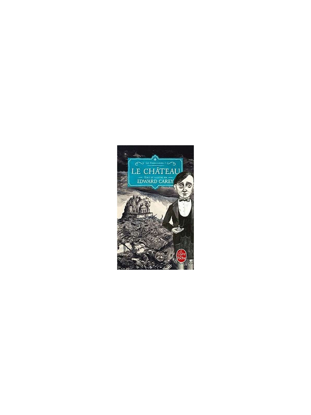 le livre de Edward Carey : Les ferrailleurs 1 : le château est en stock à ciel rouge, librairie à dijon