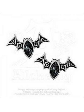 Paire de boucles d’oreilles Viennese nights, bijou alchemy gothic en stock à la boutique ciel rouge à dijon