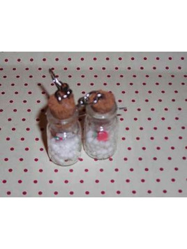 Paire de boucles d’oreilles fioles Tentation