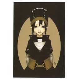 Carte postale Krystel Robin : Lenoï en stock à ciel rouge, boutique de l'imaginaire à Dijon