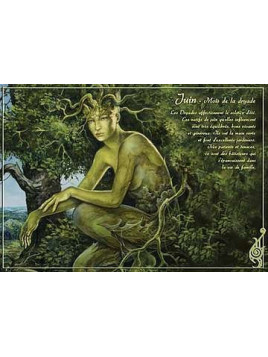 Carte postale Juin – mois de la dryade