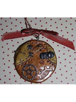 Collier composition steampunk