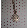 Collier rosace dorée