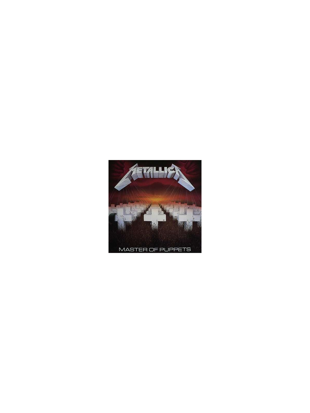le disque de Metallica : Master of puppets est en stock en CD à ciel rouge, disquaire à Dijon