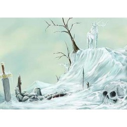 Affichette Cerf de glace