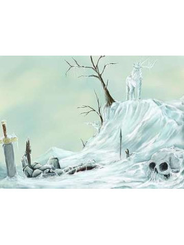 Affichette Cerf de glace