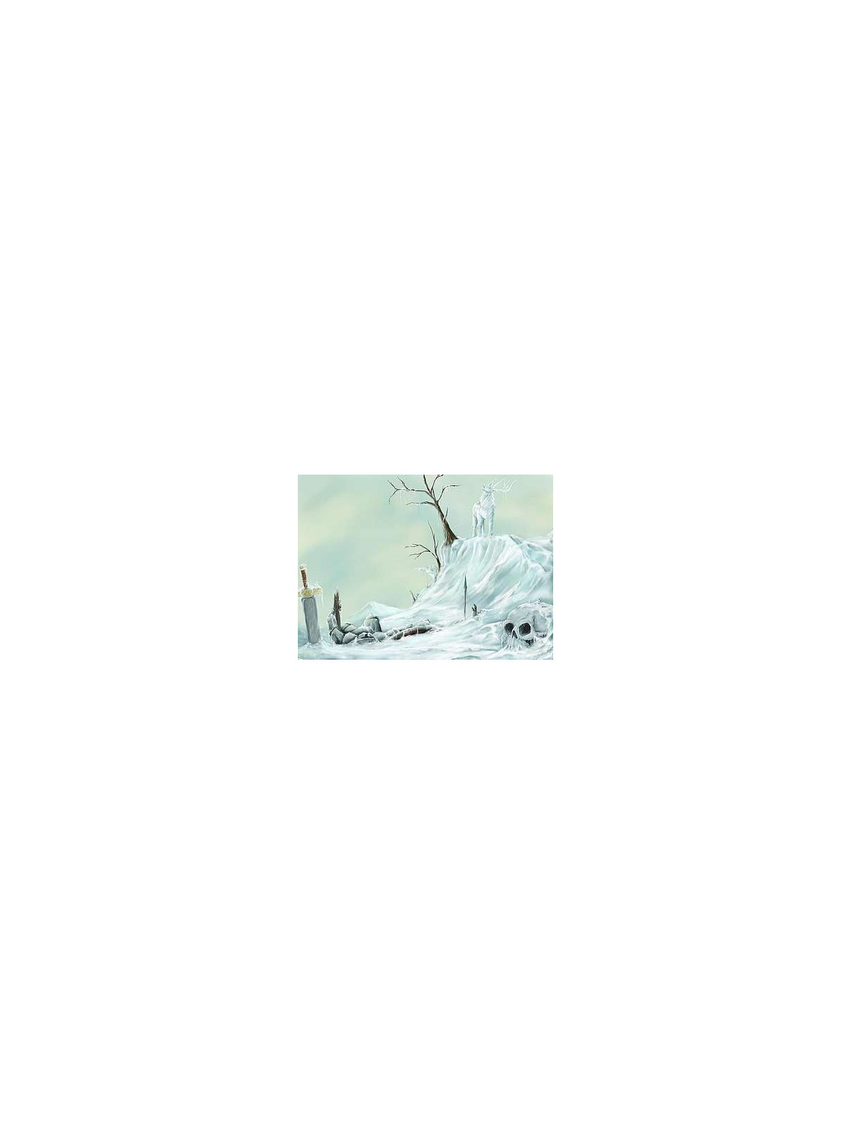 Affichette Cerf de glace