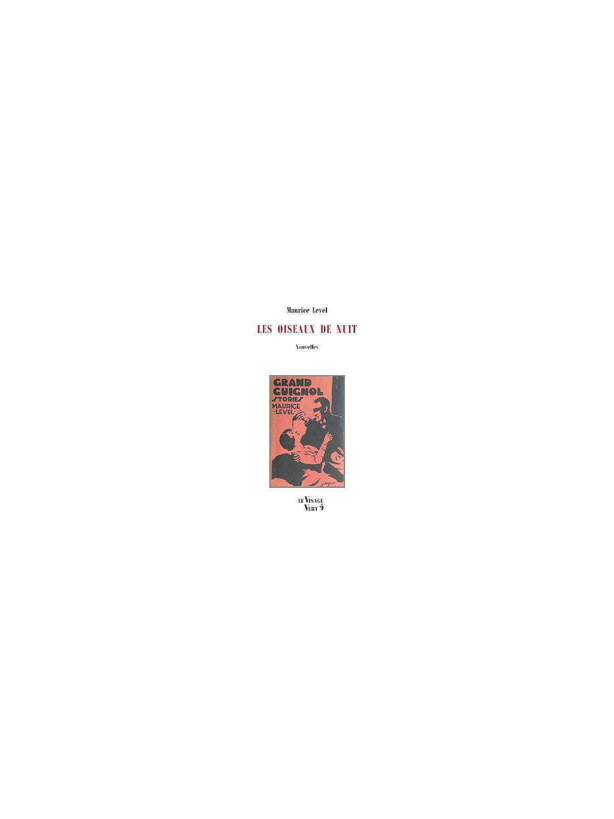 Le livre fantastique Les oiseaux de nuit de Maurice Level est disponible à Ciel rouge à dijon