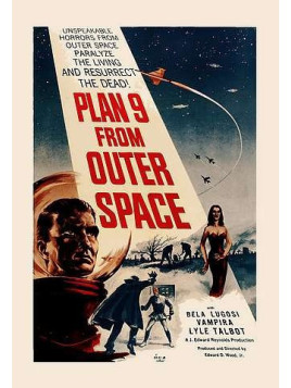 la Carte postale Plan 9 from outer space est en stock à la boutique ciel rouge à dijon
