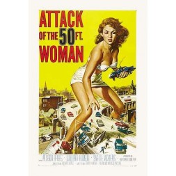 Carte postale Attack of the 50 ft woman en stock à ciel rouge dijon