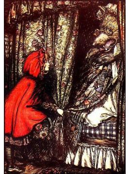 Carte postale Le petit chaperon rouge 