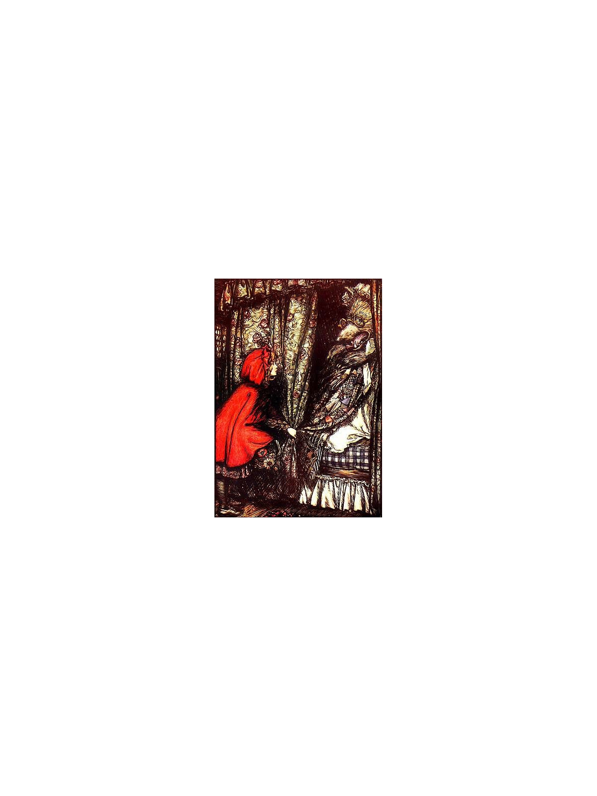 Carte postale Le petit chaperon rouge 
