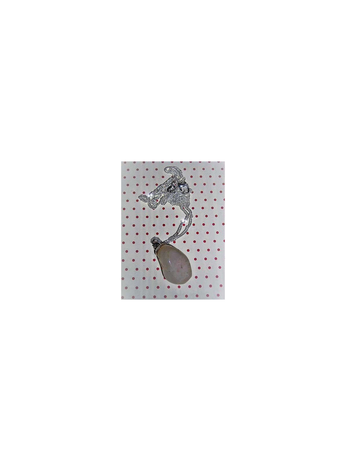 Collier chaîne en argent et pierre de lune
