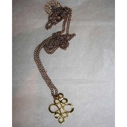 Collier estampe dorée