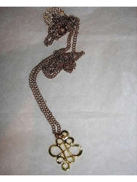 Collier estampe dorée