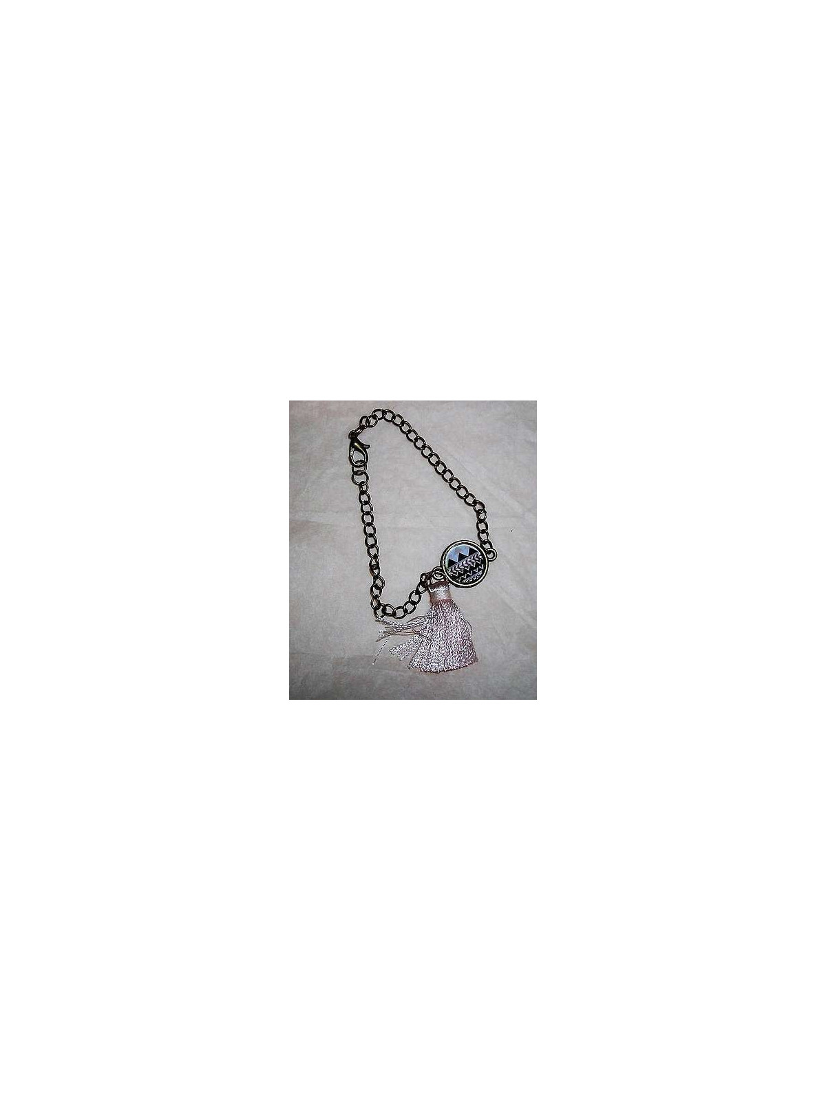 Bracelet motifs indiens & pompon