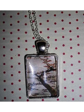 Collier cabochon Ducks swimming in a pond de Takeuchi Seiho 