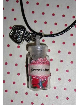 Collier fiole Gourmandise
