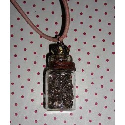 Collier fiole Minerai