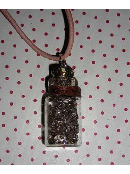 Collier fiole Minerai