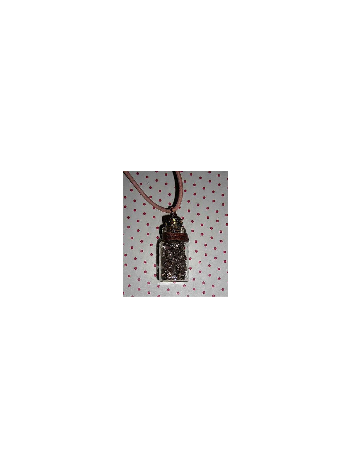 Collier fiole Minerai