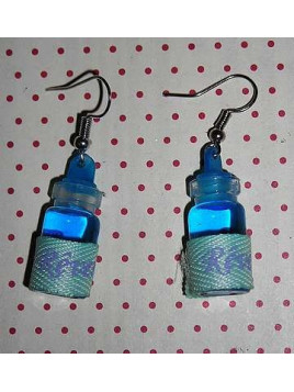 Paire de boucles d’oreilles fioles Rêver