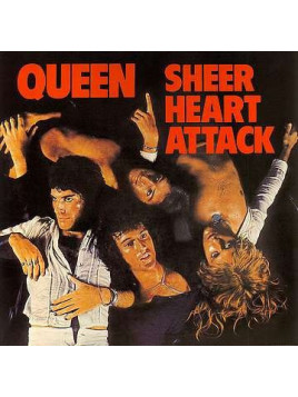 le disque de Queen : Sheer heart attack est en stock en vinyle à ciel rouge, disquaire à Dijon