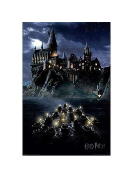 Affiche Harry Potter : Hogwarts boats en stock à ciel rouge dijon
