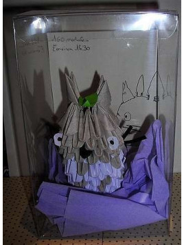 Figurine en origami 3D : Totoro gris