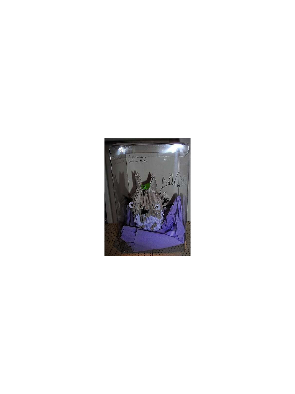 Figurine en origami 3D : Totoro gris