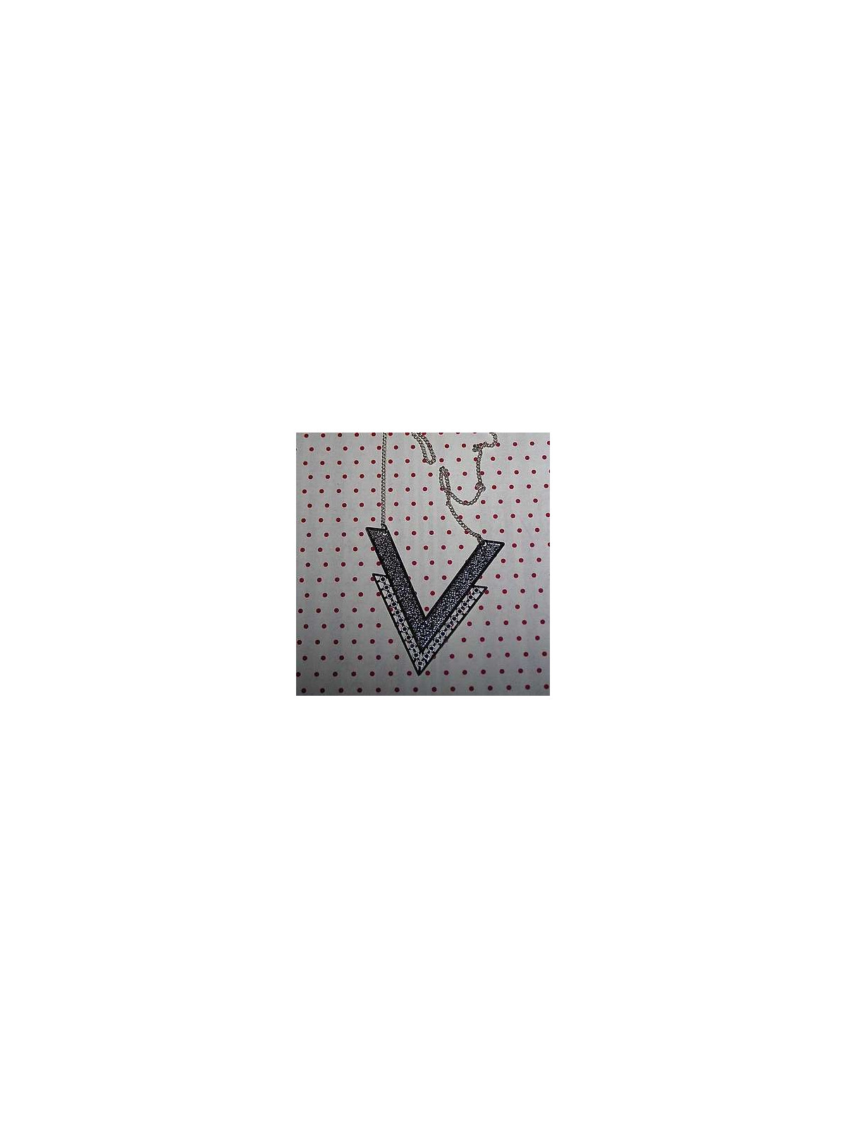 Collier grande estampe en V