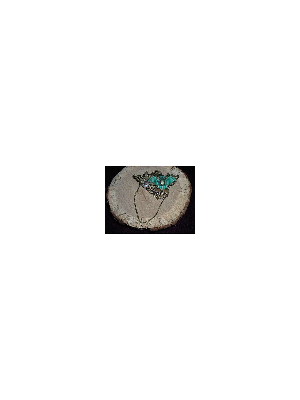 Broche chauve-souris et chainette