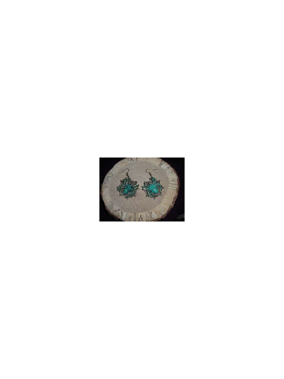 Paire de boucles d’oreilles araignées