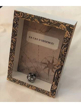 Cadre « En cas d’urgence » - dé de jeu de rôle