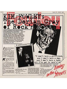 Le disque de Kim Fowley : Living in the streets est en stock en vinyle à ciel rouge, disquaire à Dijon.