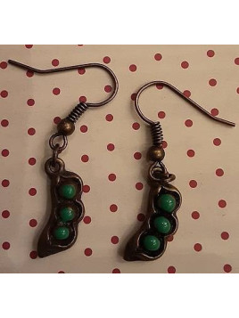 Boucles d’oreilles petits pois